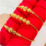 Budak & Dewasa 24k Emas Korea Adjustable Bangle Ready Stock Best Quality