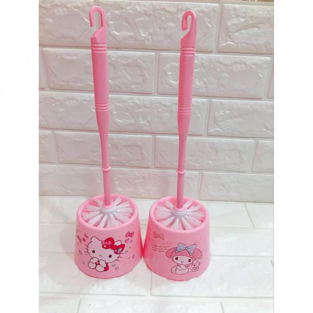 Hello Kitty & Melody Design Toilet Brush Removeable Ready Stock