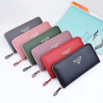 C26 - New Design Fashion Leather Long Ladies Zip Purse with Hand Hold Ready Stock