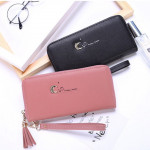 Ready Stock Simple Stylish Women Long Zip Purse Wallet with Card Holder