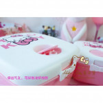 Hello Kitty New Design 2 IN 1 Microwaveable Lunch Box Ready Stock