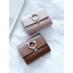 Cutee Cat Meow Design Lady Short Purse Wallet Ready Stock