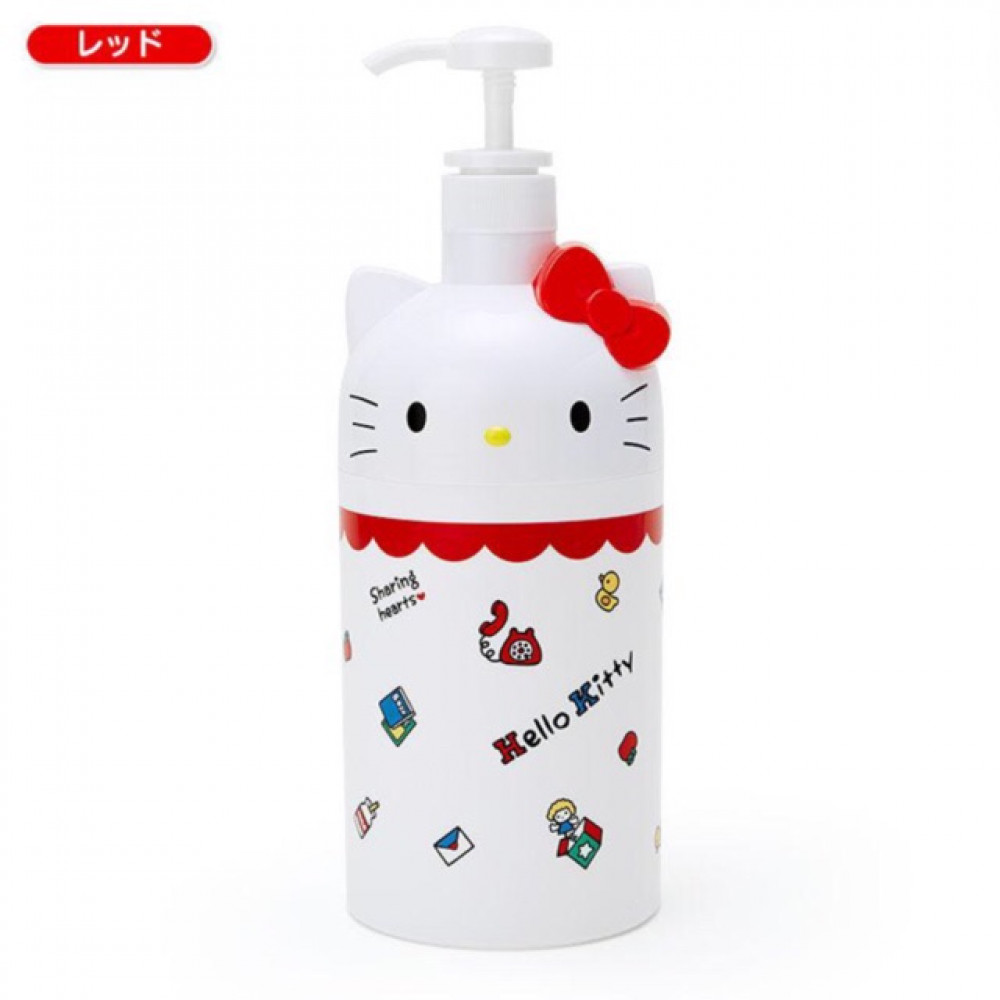 Original Sanrio 1000ml Red Kitty Detergent Bottle Ready Stock Original Sanrio 1000ml Red Kitty Detergent Bottle Ready Stock