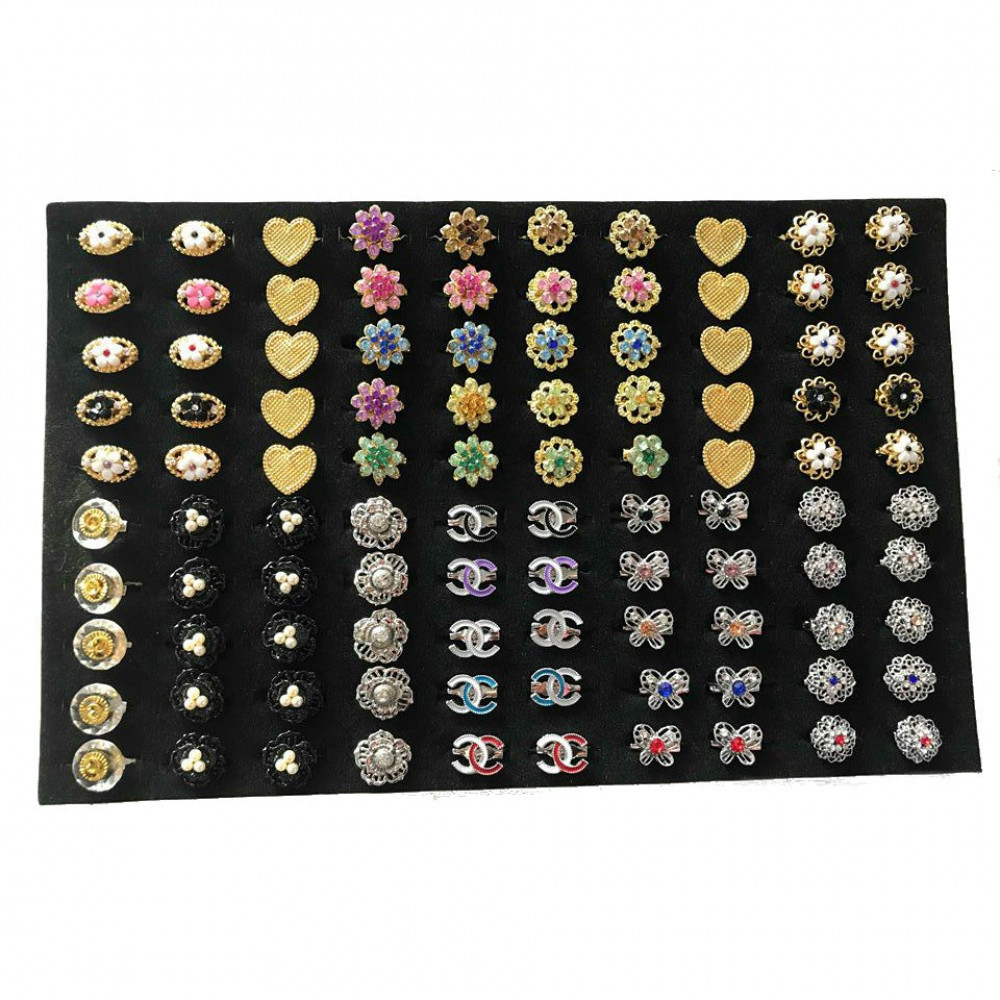 W82- 100pcs Wholesale Ready Stock Randomly Mix Baby Brooch with Box