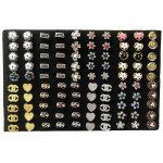 W82- 100pcs Wholesale Ready Stock Randomly Mix Baby Brooch with Box