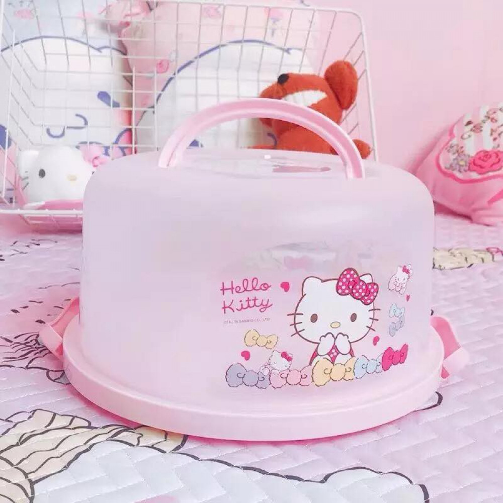 Hello Kitty & Melody Cake Storage Box Ready Stock Hello Kitty & Melody Cake Storage Box Ready Stock