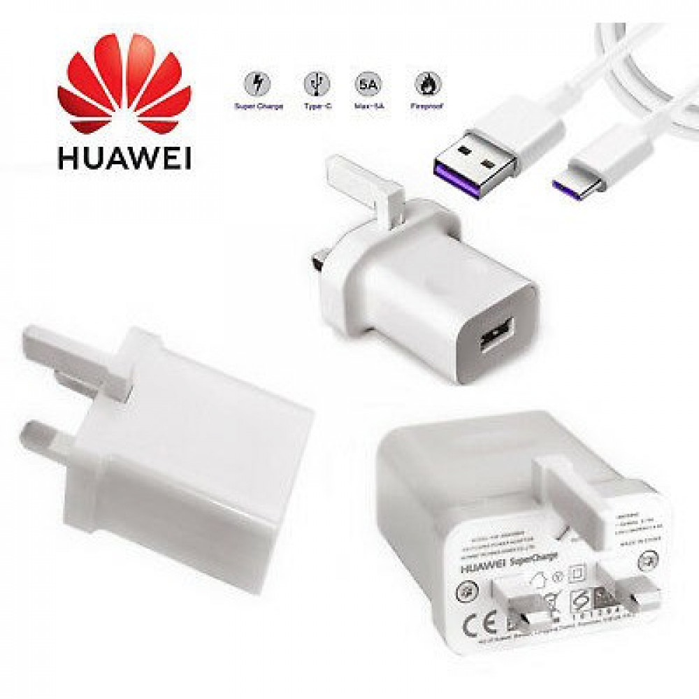 Huawei SuperCharge 4.5A/5A Adapter + Type C 3.0 Super Charging Cable (Free Post)