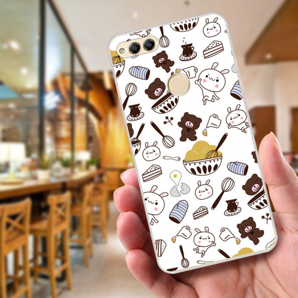 Huawei Honor 7x Fushion Design TPU Protective Back Case Huawei Honor 7x Fushion Design TPU Protective Back Case