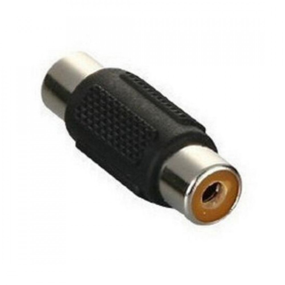 RCA Female to Female Plug Jack 1Pin AV Audio Video Extension Cable Connector (T11-10) RCA Female to Female Plug Jack 1Pin AV Audio Video Extension Cable Connector (T11-10)