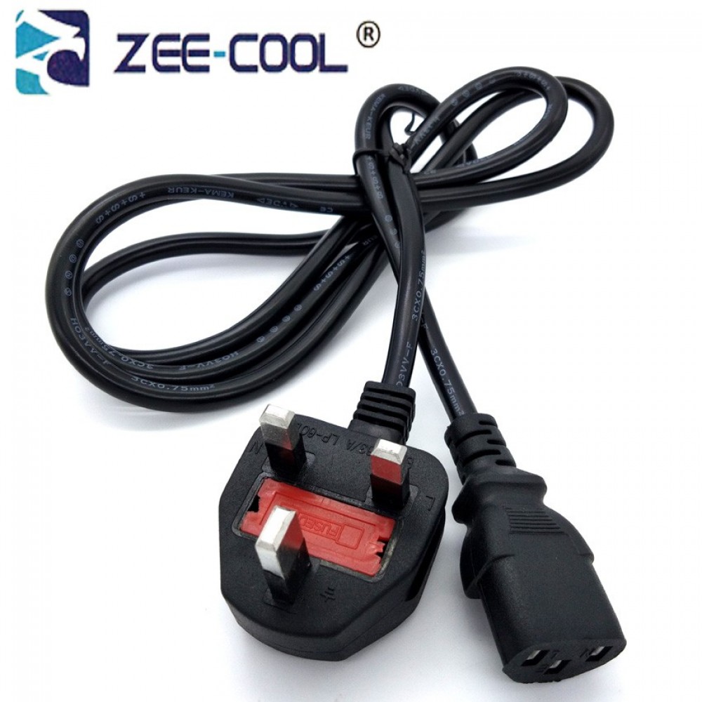 Official Zee-cool 1.5M Power Cord For Desktop PC LCD Monitor With Fuse Official Zee-cool 1.5M Power Cord For Desktop PC LCD Monitor With Fuse