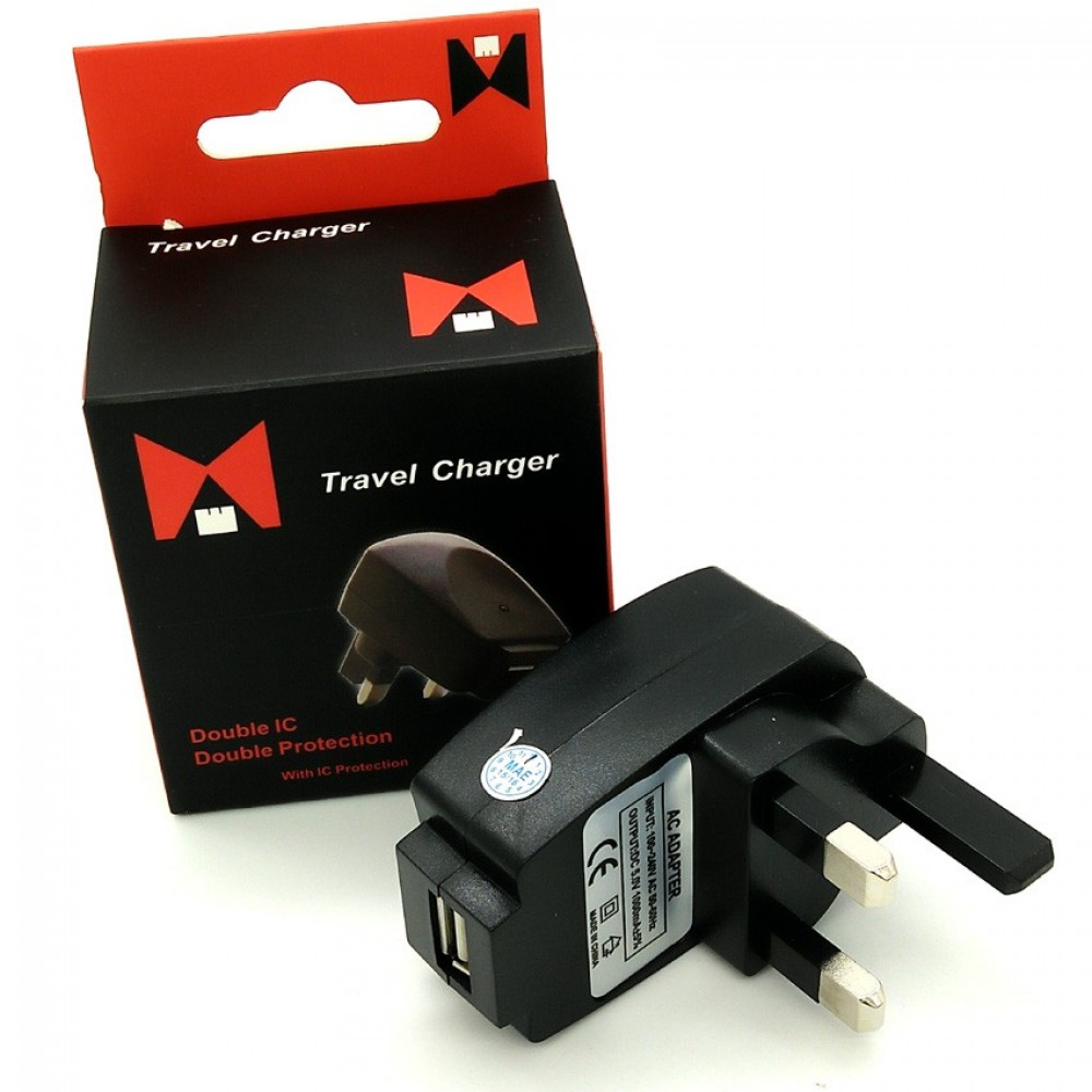Travel charger 1 Port Usb 5V / 1A Double ic Double Protection Travel charger 1 Port Usb 5V / 1A Double ic Double Protection