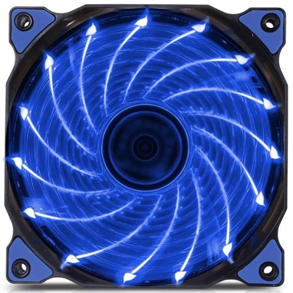 Shockproof DC 12V 3-4PIN Computer Case Cooling 12cm 15 Led Blue Fan Shockproof DC 12V 3-4PIN Computer Case Cooling 12cm 15 Led Blue Fan