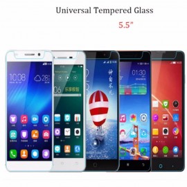image of Universal Tempered Glass Screen Protector 5.5" Compatible 5.5 Inch Smart Phone