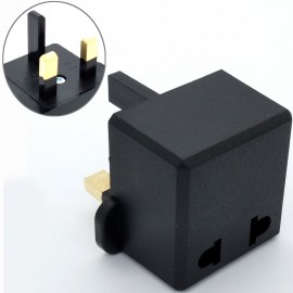 image of Euro/US 2 Pin To 3 pin UK Traveller Conversion Plug Adaptor For Malaysia (Z7-2)