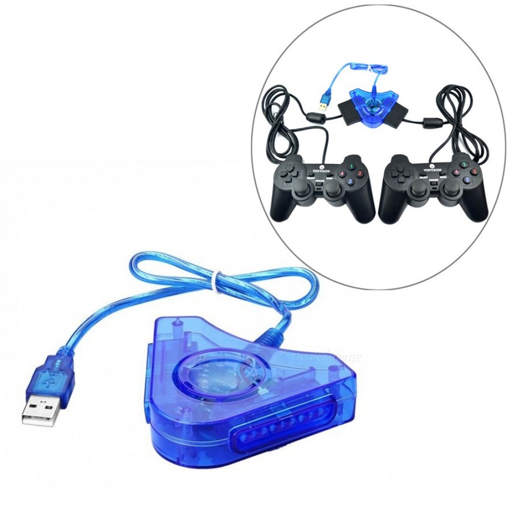 PS2 Controller to PC USB Converter for 2 Players (C2-2) PS2 Controller to PC USB Converter for 2 Players (C2-2)