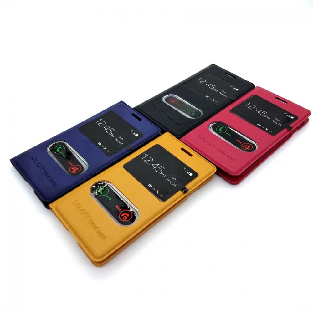 Samsung Galaxy Trend Duos / Trend Plus / S Duos S7562 Leather Flip Cover Case Samsung Galaxy Trend Duos / Trend Plus / S Duos S7562 Leather Flip Cover Case