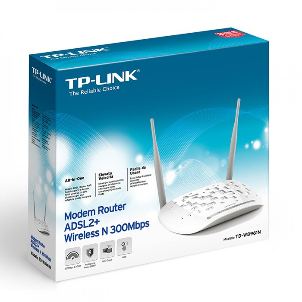 Official TP-Link TD-W8961N 300Mbps Wireless N ADSL2+ Modem Router Official TP-Link TD-W8961N 300Mbps Wireless N ADSL2+ Modem Router