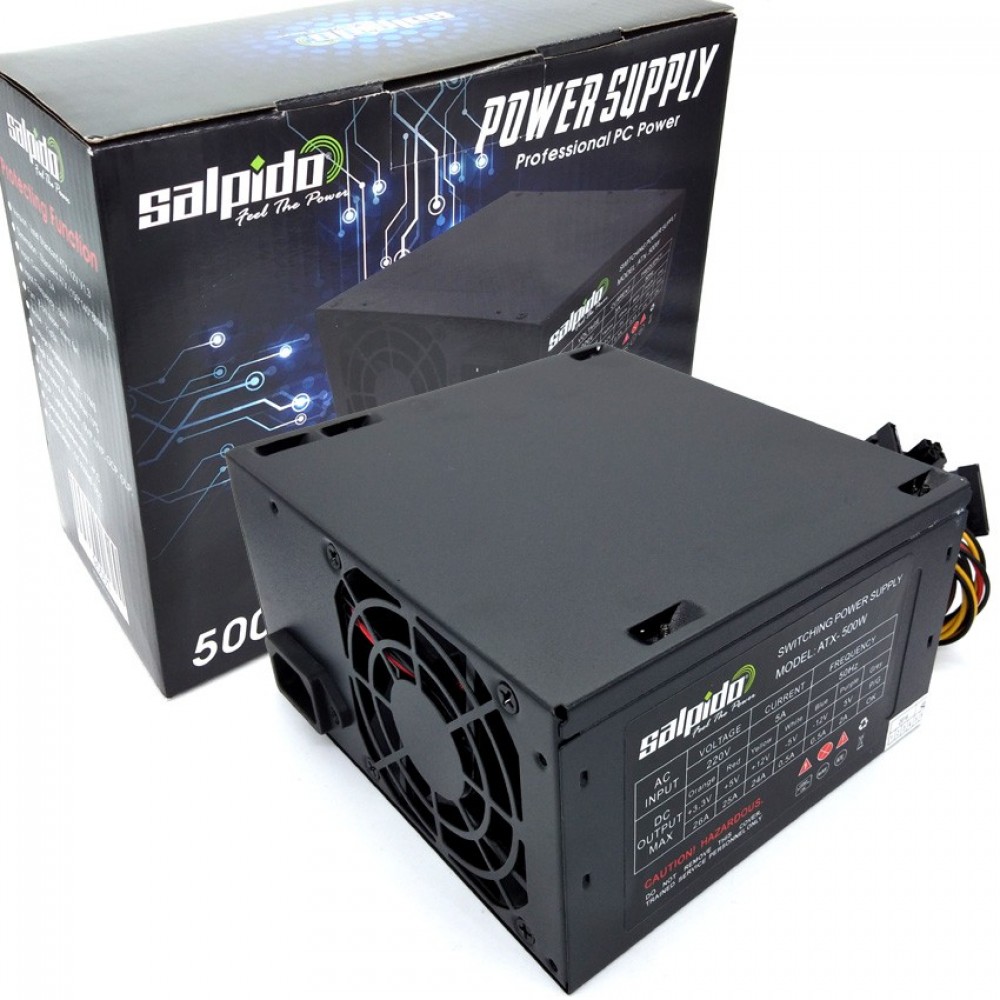Salpido Professional Power Supply Atx 500W For Desktop PC Salpido Professional Power Supply Atx 500W For Desktop PC