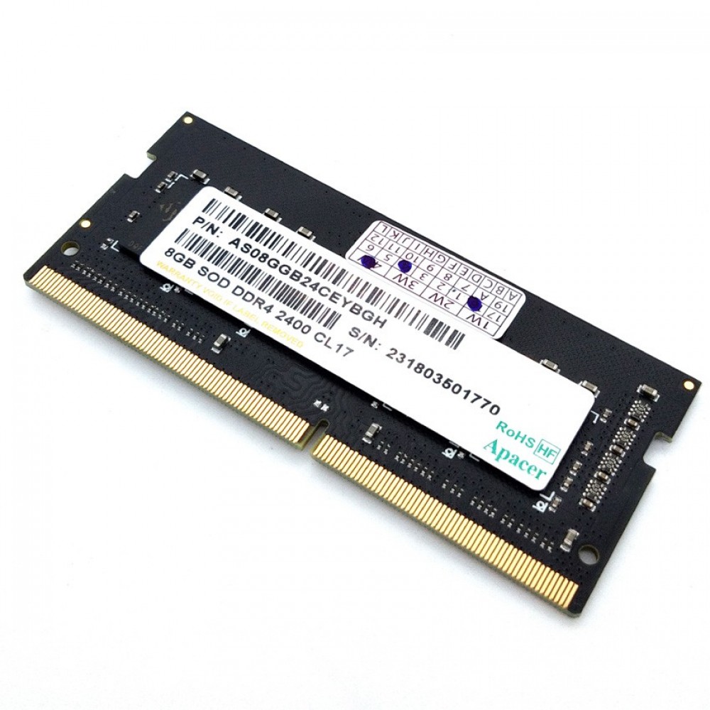 Official Apacer 8GB DDR4 2400MHz SODIMM Ram FOR Notebook (T11-5-2) Official Apacer 8GB DDR4 2400MHz SODIMM Ram FOR Notebook (T11-5-2)