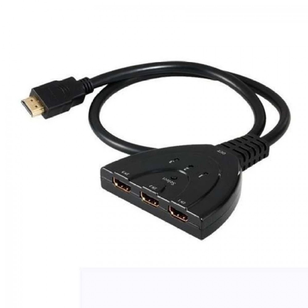 3 Port HDMI AUTO 1080P Switch Splitter Switcher HUB Box Cable LCD HDTV UK 3 Port HDMI AUTO 1080P Switch Splitter Switcher HUB Box Cable LCD HDTV UK