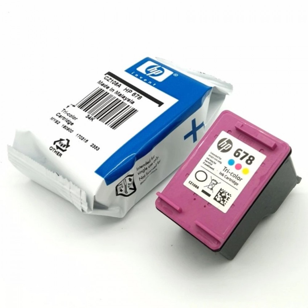 Original Hp Cartridges 678 Color CZ108AA Without Packing Box Original Hp Cartridges 678 Color CZ108AA Without Packing Box