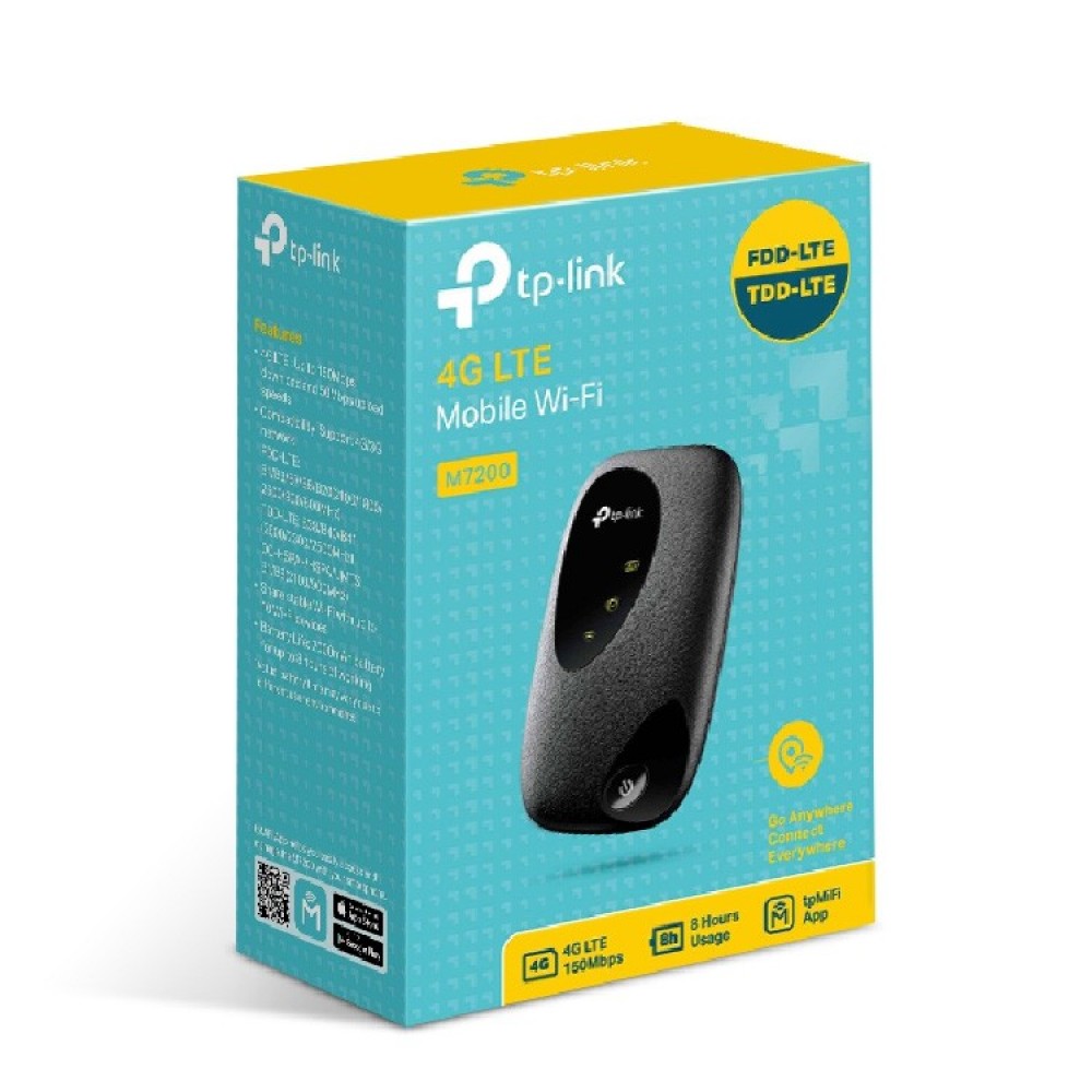 Official TP-Link M7200 4G LTE Portable Mobile Wi-Fi Modem Router Wireless MiFi Official TP-Link M7200 4G LTE Portable Mobile Wi-Fi Modem Router Wireless MiFi