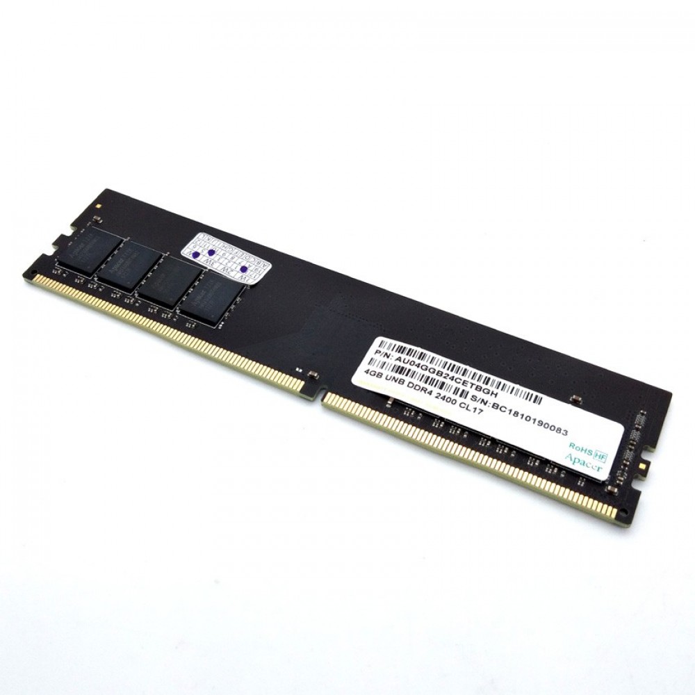Official Apacer 4GB DDR4 2400MHz Long-DIMM Ram For PC Desktop (T11-6) Official Apacer 4GB DDR4 2400MHz Long-DIMM Ram For PC Desktop (T11-6)