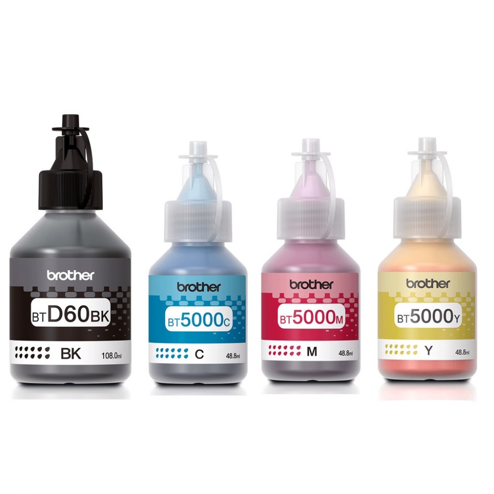 Official Brother High Yield Ink Bottle BTD60BK / BT5000C / BT5000M / BT5000Y Official Brother High Yield Ink Bottle BTD60BK / BT5000C / BT5000M / BT5000Y