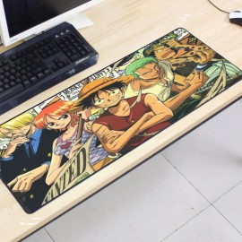 image of One Piece OP27 80 x 30 x 0.2cm Gaming Mat Non-slip Anti Fray Stitching Mouse Pad