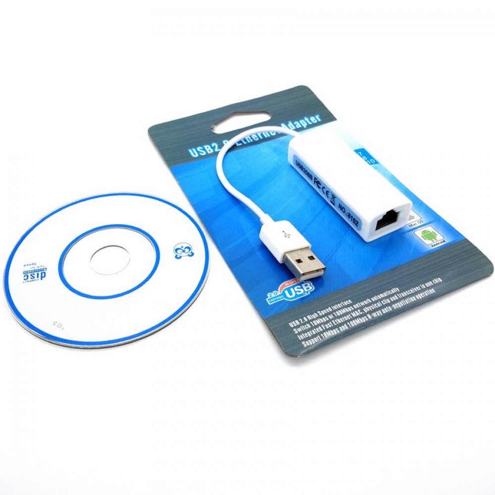 USB 2.0 Ethernet Adapter Speed Up to 10/100 Mbps USB 2.0 Ethernet Adapter Speed Up to 10/100 Mbps