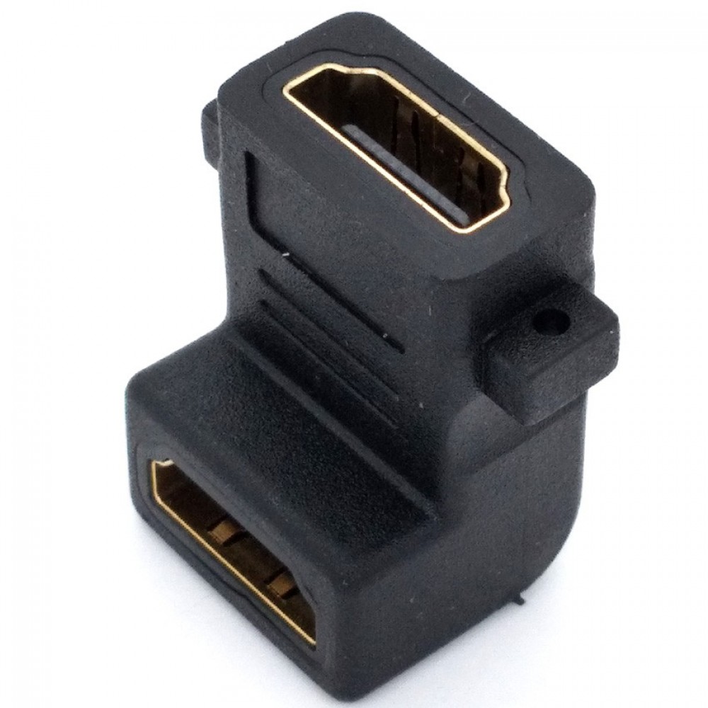 L Type With Screw Holes 90 degree elbow HDMI Extension Adapter(T15-12-5) L Type With Screw Holes 90 degree elbow HDMI Extension Adapter(T15-12-5)