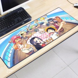 image of One Piece OP09 80 x 30 x 0.2cm Gaming Mat Non-slip Anti Fray Stitching Mouse Pad