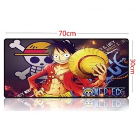 image of One Piece 70 x 30 x 0.2cm A002 Gaming Mat Non-slip Anti Fray Stitching Mouse Pad