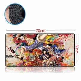 image of One Piece 70 x 30 x 0.2cm Gaming Mat Non-slip Anti Fray Stitching Mouse Pad