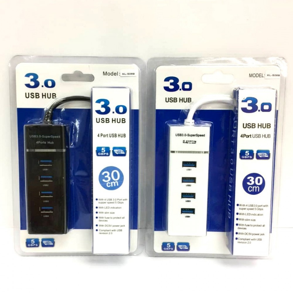 XL-5069 USB3.0 4 Ports Hub Super Speed Up to 5Gbps (H2-4-3) XL-5069 USB3.0 4 Ports Hub Super Speed Up to 5Gbps (H2-4-3)