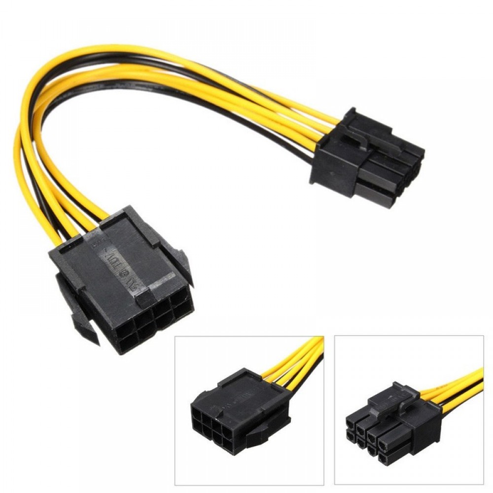 PCI-E 8Pin Male To 8Pin Female PCI Express Power Extension Cable (T14-7) PCI-E 8Pin Male To 8Pin Female PCI Express Power Extension Cable (T14-7)