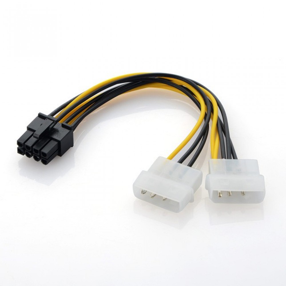 Dual 4P to 8P Graphics Card Power 17cm Dual 4P to 8P Graphics Card Power 17cm