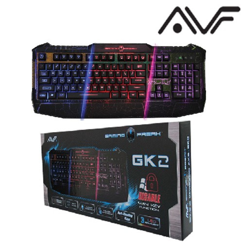 Official AVF AKB-GK2 Pro Usb Gaming Freak Keyboard Official AVF AKB-GK2 Pro Usb Gaming Freak Keyboard
