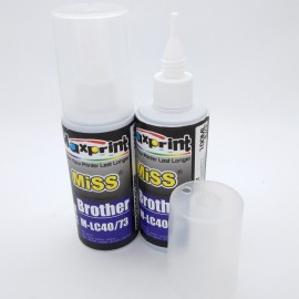 image of Maxprint 100ML High Quality Refill Ink for Brother Inkjet Printer Set of 2