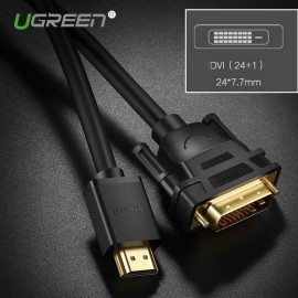 image of Ugreen 1M 1080P HDMI To DVI-D 24+1 Pin/DVI To HDMI Two-way High-Definition Cable