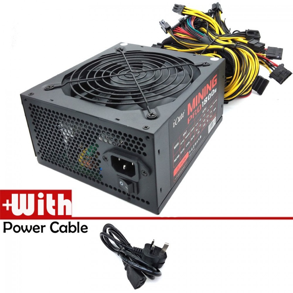 Official iCute Mining Pro 1800W Power Supply For BitCoin Mining Official iCute Mining Pro 1800W Power Supply For BitCoin Mining