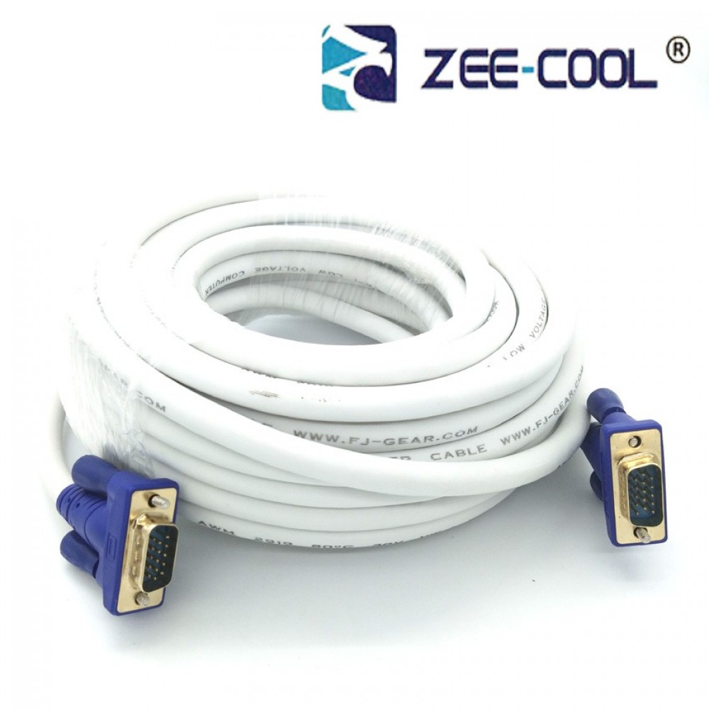Official Zee-Cool 15M 15 Pin Male To Male VGA Monitor Connection Cable Official Zee-Cool 15M 15 Pin Male To Male VGA Monitor Connection Cable