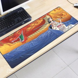image of One Piece OP69 80 x 30 x 0.2cm Gaming Mat Non-slip Anti Fray Stitching Mouse Pad