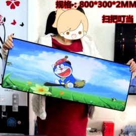 image of Doremon A09 80 x 30 x 0.2cm Gaming Mat Non-slip Anti Fray Stitching Mouse Pad