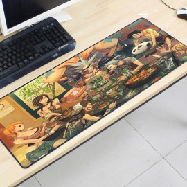image of One Piece OP19 80 x 30 x 0.2cm Gaming Mat Non-slip Anti Fray Stitching Mouse Pad