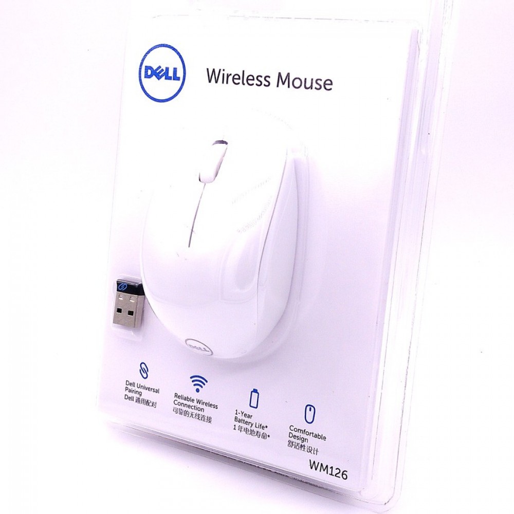 Official Dell WM126 Wireless Mouse Comfortable Design Official Dell WM126 Wireless Mouse Comfortable Design