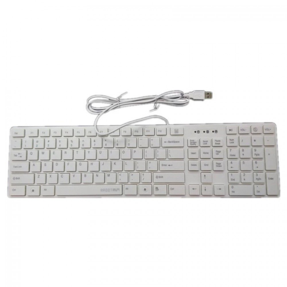 KB-908 USB Slim Keyboard (White) KB-908 USB Slim Keyboard (White)