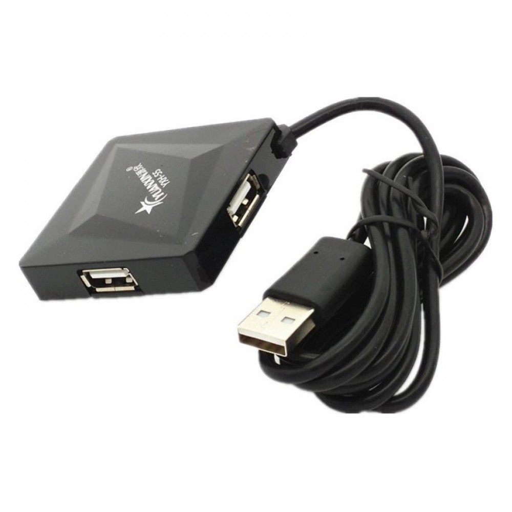 Hi-Speed 4 Ports USB2.0 USB Hub 120CM Long Cable Hi-Speed 4 Ports USB2.0 USB Hub 120CM Long Cable