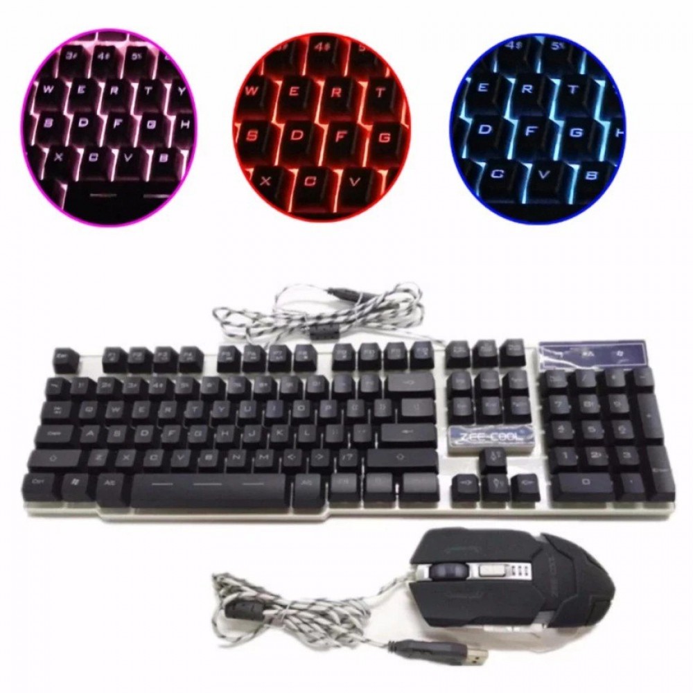 Zee-Cool GMS2000 Ghostarmor Gaming Keyboard + Gaming Mouse + Mouse Pad Combo Set Zee-Cool GMS2000 Ghostarmor Gaming Keyboard + Gaming Mouse + Mouse Pad Combo Set
