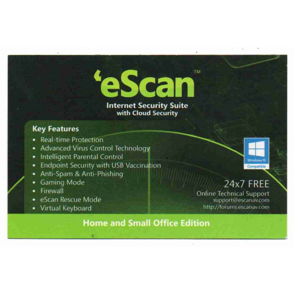 Official eScan Internet Security Suite with Cloud Security 2018(Classic Package) Official eScan Internet Security Suite with Cloud Security 2018(Classic Package)